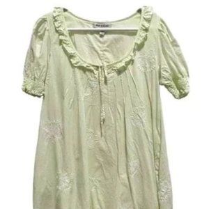 Urban Outfitters Helena Embroidered Babydoll Dress Size Medium